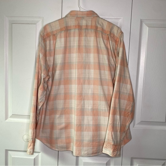 J  Crew Pink Flannel Button Down - Size L - Picture 3 of 6